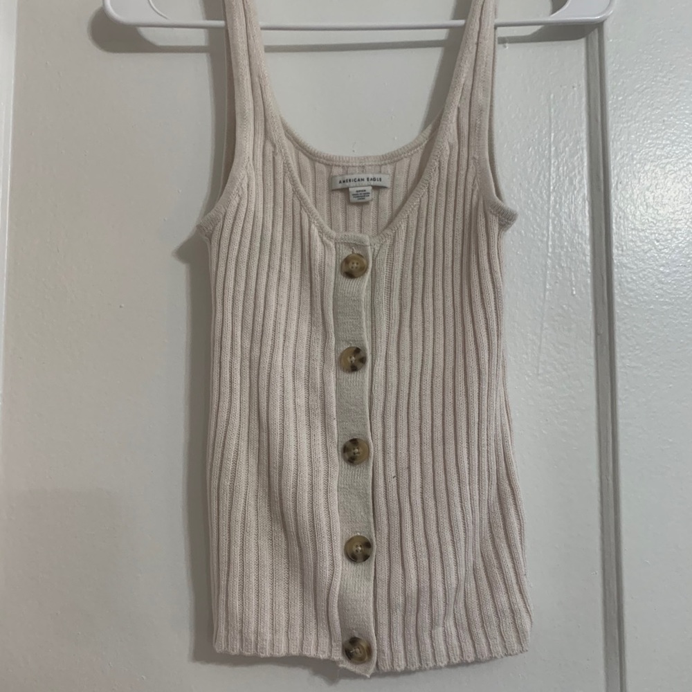 American Eagle button down tank top